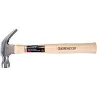 Hickory Handle Hammer, 16 oz., Wood Handle, 13" L O-Max