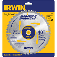 Contractor Saw Blades - Marathon&reg; Saw Blades, 7-1/4", 40 Teeth, Wood Use O-Max