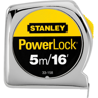PowerLock<sup>®</sup> Measuring Tape, 1"/16ths of an Inch x 16', 16th Milimeters Graduations TK989 | O-Max