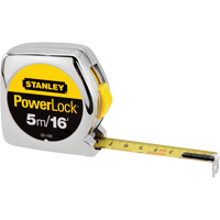 PowerLock<sup>®</sup> Measuring Tape, 1"/16ths of an Inch x 16', 16th Milimeters Graduations TK989 | O-Max