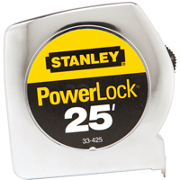 PowerLock<sup>®</sup> Measuring Tape, 1" x 25', 16ths of an Inch Graduations TL004 | O-Max
