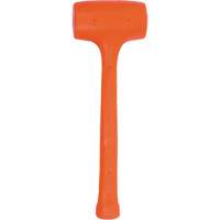 Compo-Cast<sup>®</sup> Soft-Face Hammer, 42 oz. Head Weight, Plain Face, Cushion/Solid Steel Handle, 4-3/8" L TL332 | O-Max