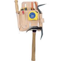 Drywall Tool Pouch, Tool Holder, Leather, 7 Pockets O-Max