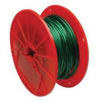 Wire Cable, 250' (76.2 m) x 1/16", 28 lbs. (0.014 tons), Vinyl Coated O-Max