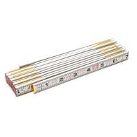 Folding Wood Rule, 6' L, Wood, 1/6" Graduations O-Max