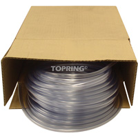 Tubing, Air/Water, 0.625" OD x 100' L, PVC, Clear, 30 PSI @ 20°C O-Max