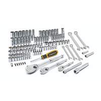 1/4", 3/8" & 1/2" Drive 6 & 12 Point Standard & Deep SAE/Metric Mechanics Tool Set O-Max