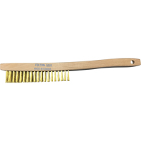 Brosses de nettoyage &agrave; manche recourb&eacute;, Laiton, 4 x 19 rangs de fils, Longueur 14" O-Max