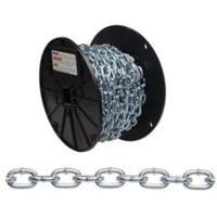 Chaîne torsad&eacute;e, Acier &agrave; faible teneur en carbone, #4 x 100' (30,4 m) l, Charge d'utilisation 215 lb (0,1075 tonne) O-Max