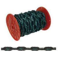 Chaîne droite avec gaine verte, Acier &agrave; faible teneur en carbone, 2/0 x 60' (18,3 m) l, Charge d'utilisation 520 lb (0,26 tonne) O-Max