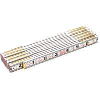 Red End&reg; Brick Mason Rule, 6' L, Wood, 1/16" Graduations O-Max