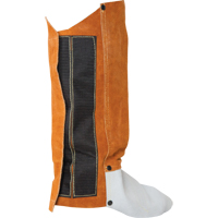 Leather Spats, 14" L, Lava Brown O-Max