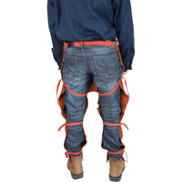 Leather Split Leg Apron & Chaps, 40" L, Lava Brown O-Max