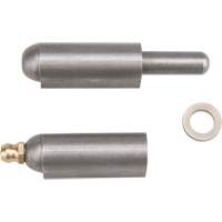 Charni&egrave;re &agrave; souder, 0,512" dia. x 3,15" lo, Acier doux a/goupille fixe en acier O-Max