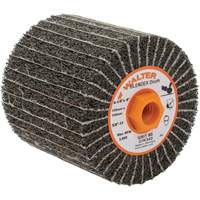 Two-In-One Finishing Drums, 4-1/4" Dia. x 4" W, 5/8"-11 Arbor, 80 Grit O-Max