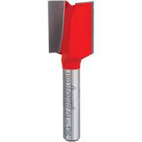 Router Bit - Double Flute Straight Bit, 5/8" Dia., 7/8" H, 2-1/8" L, 1/4" Shank O-Max