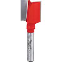 Router Bit - Double Flute Straight Bit, 3/4" Dia., 1" H, 2-1/8" L, 1/4" Shank O-Max