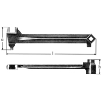 Bung Wrenches, 2-1/2", 15-1/15" Length O-Max
