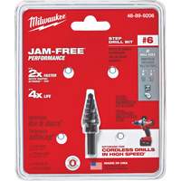 Foret &eacute;tag&eacute; no 6, 3/8" - 1/2", Incr&eacute;ments de 1/16", Acier rapide O-Max