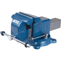 Heavy-Duty Bench Vise, 5" Jaw Width O-Max