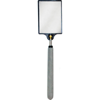 Inspection Mirror, Rectangular, 3-1/2" L x 2-1/2" W, Telescopic O-Max