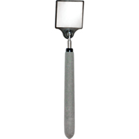 Acrylic Inspection Mirror, Square, 2" L x 2" W, Telescopic O-Max