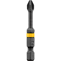 Embout Impact Ready no 2 Phillips 2' de Dewalt, Phillips, Embout #2, Prise 1/4", Longueur 2" O-Max