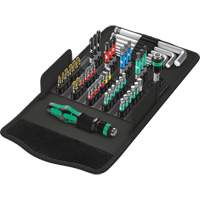 Kraftform Kompakt 100 Screw Driving set 52-PC, 6-1/32" L, Plastic Handle O-Max