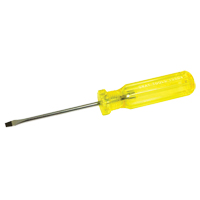 Slotted Screwdriver, 3/16", 8-1/4" L, Plastic Handle O-Max