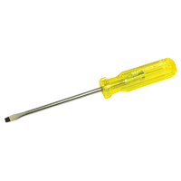 Slotted Screwdriver, 1/4", 9-7/16" L, Plastic Handle O-Max