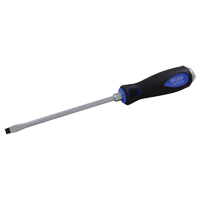Slotted Screwdriver, 1/4", 10-1/4" L, Cushion Grip Handle O-Max