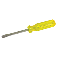 Slotted Screwdriver, 1/4", 8-1/4" L, Plastic Handle O-Max