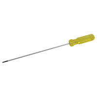Tournevis &agrave; fente d'&eacute;lectricien, Tige de 1/8", Ronde, 6-1/2" lo, Prise en Plastique O-Max