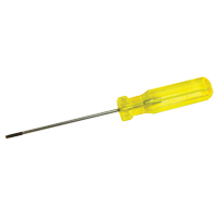 Tournevis &agrave; fente d'&eacute;lectricien, Tige de 1/8", Ronde, 7-1/4" lo, Prise en Plastique O-Max