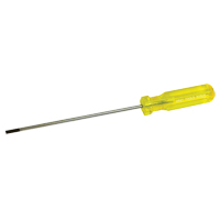 Tournevis &agrave; fente d'&eacute;lectricien, Tige de 5/32", Ronde, 9-1/2" lo, Prise en Plastique O-Max