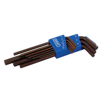 Extra Long Arm Hex Key Set, 9 Pcs., Metric O-Max