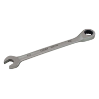 Combination Fixed Head Ratcheting Wrench, 12 Point, 5/16", Stainless Steel Finish O-Max