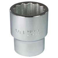 Socket, 1-1/2", 1" Drive, 12 Points O-Max