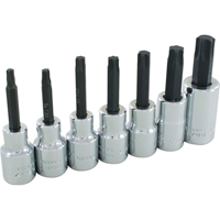 Torx&reg; Head Socket Set, Torx&reg;, 1/2" Drive, 7 Pcs O-Max