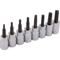 Socket Set, Torx&reg;, 3/8" Drive, 8 Pcs O-Max
