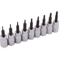 Socket Set, Torx&reg;, 3/8" Drive, 9 Pcs O-Max
