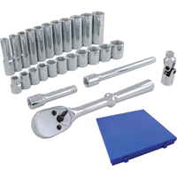 Jeu de douilles et accessoires, 26 Mcx, Prise de 3/8", Profond O-Max