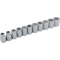 Jeu de douilles, 11 Mcx, Prise de 3/8" O-Max