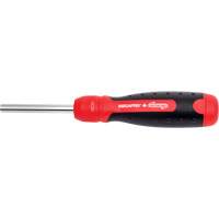 Ratcheting Tamperproof Screwdriver, 8-1/2" L, Cushion Grip Handle O-Max