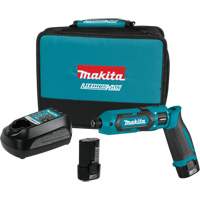Impact Driver Kit, 1/4", 220 in-lbs Max. Torque, 7.2 V, Lithium-Ion O-Max