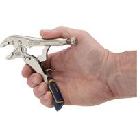 Fast Release Locking Pliers with Wire Cutter, 5" Length, Curved Jaw O-Max