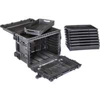 Gen 2 Mobile Tool Chest, 24" W, 6 Drawers, Black O-Max
