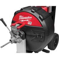 MX Fuel Sewer Drum Machine with PowerTredz, Electric, 5/8" x 100' and 3/4" x 100' O-Max