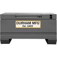 Jobsite Storage Box, 32" x 19" x 17-13/16", Steel, Grey O-Max