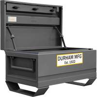 Jobsite Storage Box, 32" x 19" x 17-13/16", Steel, Grey O-Max